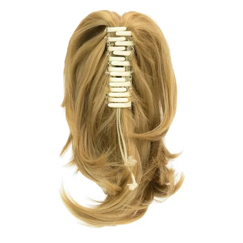 Miniatura 3 de IMISSU Lindas extensiones de cabello de cola de caballo de garra corta, extensiones de cabello grueso con clip en pequeñas piezas de pelo de cola