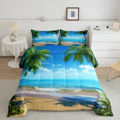 Miniatura 16 de Feelyou Juego de edredón de sandía, tamaño individual, juego de ropa de cama de frutas frescas de verano para niños, decoración de frutas rojas, 1