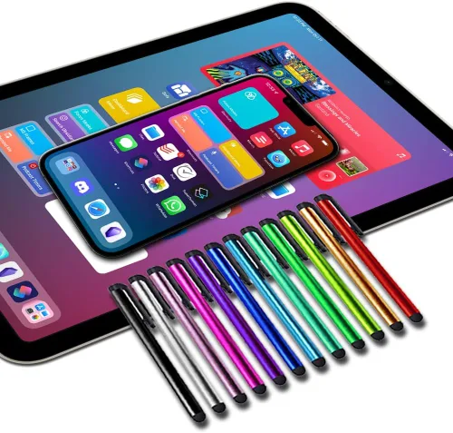 Miniatura 2 de IC ICLOVER Paquete de 10 lápices capacitivos, ligero de 4.1 pulgadas, pantalla táctil de metal, lápiz capacitivo para escribir/dibujar, apto