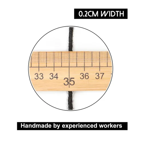 Miniatura 2 de Extensiones de rastas de cabello humano Cypsin de 6 pulgadas, 60 hebras, 0.2 cm de ancho, 100% cabello humano, extensiones de rastas permanentes