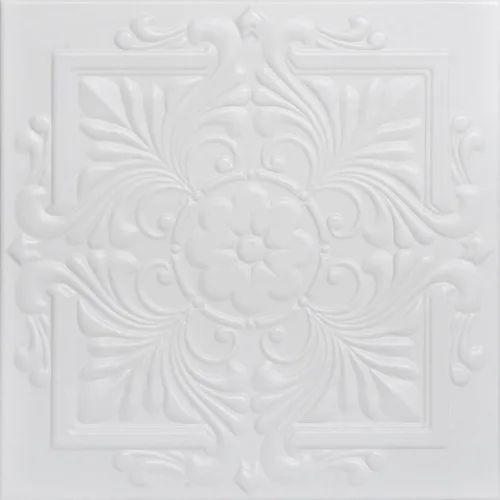 Miniatura 9 de À LA MAISON CEILINGS R14 - Azulejo victoriano de espuma para techo (128 pies cuadrados/caja), paquete de 48, oro blanco lavado