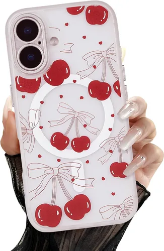 Miniatura 15 de Compatible con el teléfono 13 Pro - Funda magnética mate translúcida, de lujo, a prueba de golpes, magnética y con bonito patrón de flores, carcasa
