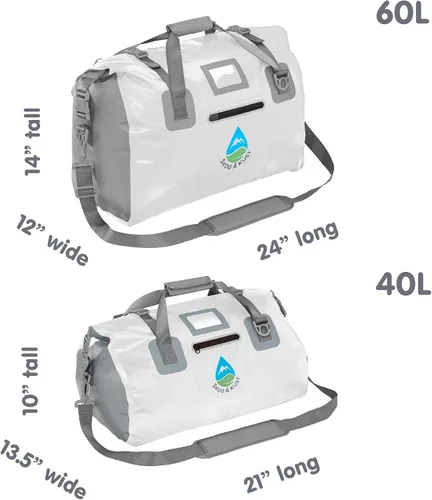 Miniatura 2 de Skog Å Kust DuffelSak - Bolsa de lona impermeable, 40 L, color blanco