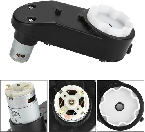 Miniatura 4 de Motor para niños, RS390 6V/12V 12000‑20000RPM de alto par eléctrico, caja de engranajes, accesorios para niños, piezas de repuesto para automóviles