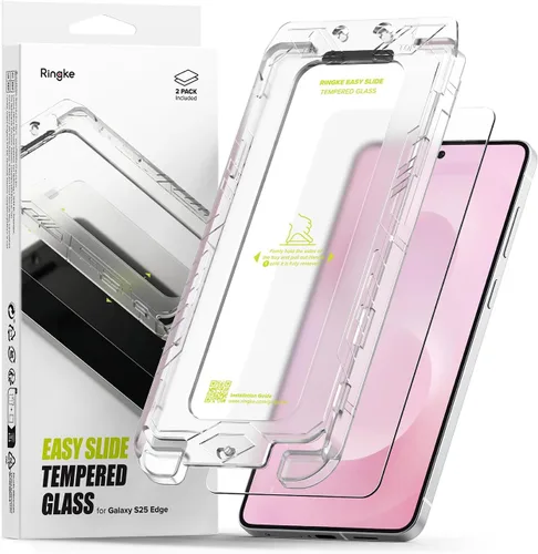 Miniatura 20 de Ringke Vidrio templado Easy Slide [súper fácil de instalar] compatible con Samsung Galaxy S24 FE, protector de pantalla, compatible con fundas