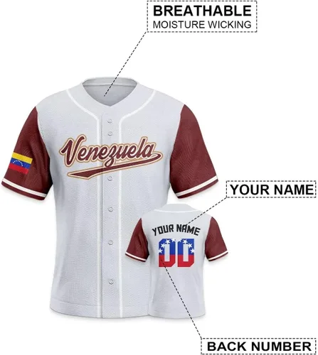 Miniatura 2 de Camiseta deportiva personalizada de béisbol mundial 2024 para fanáticos, hombres, jóvenes, mujeres, regalos, personaliza tu número de nombre S-5XL