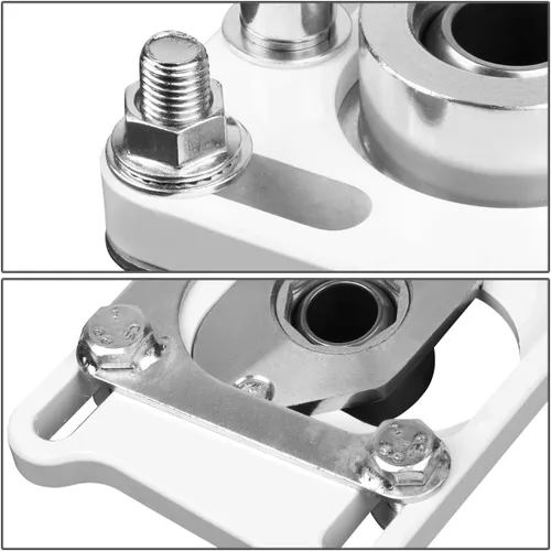 Miniatura 4 de DNA Motoring CBK-PLT-FM94-WH Placas delanteras ajustables +/- 2.5 Camber/Caster en espiral