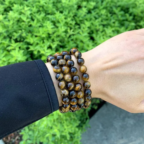 Miniatura 6 de Adabele 1pc Natural Stretch Gemstone Bracelet 8mm (0.31") Bead 7" to 8.5 inch Healing Crystal Energy Quartz Chakras Jewelry Women Men Girl Birthday