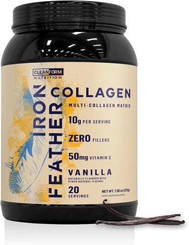 Miniatura 9 de Iron Feather - Polvo de colágeno Sin sabor Proteína de colágeno múltiple con vitamina C Ayuda a las articulaciones, tendones, recuperación
