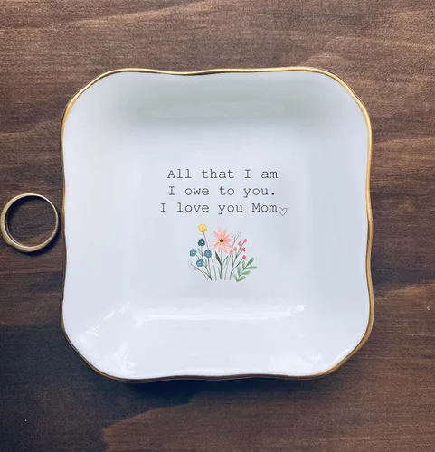 Miniatura 4 de Plato de cerámica para joyería, regalo de boda para la madre de la novia, regalo de despedida de soltera, regalos para mamá de novia, regalo