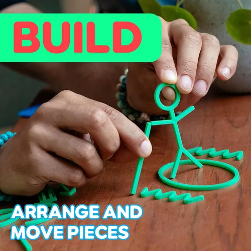 Miniatura 4 de Glyphics, juego creativo de fiesta familiar, usa formas y haz que todos adivinen las palabras en tu tarjeta, juego de palabras de adivinanzas