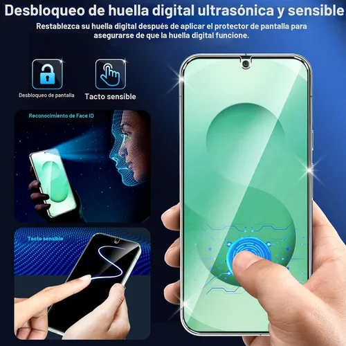 Miniatura 7 de firtstnow Paquete de 3 protectores de pantalla de vidrio para Samsung Galaxy S25 Plus [6.7 pulgadas] + Paquete de 3 protectores para lentes