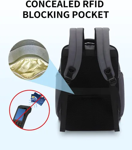 Miniatura 8 de Bolsa de gimnasio con compartimento para zapatos y soporte para esterilla de yoga y mochila para computadora portátil