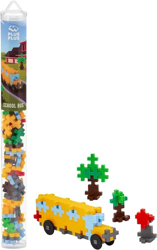 Miniatura 8 de Plus Plus Kit de Bloques de Construcción de Vehículos, Rompecabezas 3D STEM para Niños, 70 Piezas Interconectables - Tubo Mini Fabricante de Aviones