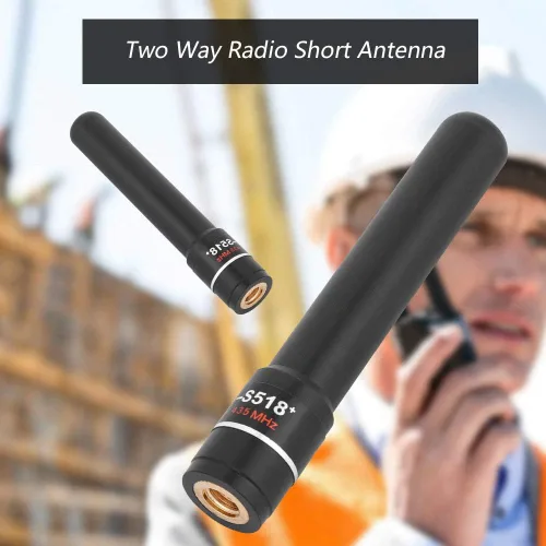 Miniatura 3 de SMA - Antena macho de 144-430 MHz, antena de radio bidireccional, repuesto de doble banda, antena corta Walkie Talkie para VX1R, VX2R, THG71A