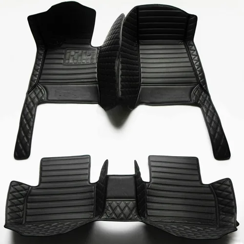 Miniatura 12 de Alfombrillas de automóvil personalizadas para Audi A1, A2, A3, A4, A5, A6, A7, A8, R8, TT, Q2, Q3, Q5, Q7, Q8, e-tron (negro beige)