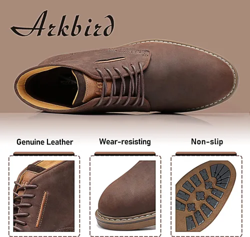 Miniatura 5 de Chukka - Botas a la moda, cómodas y de estilo oxford casual, al tobillo, botas con cordones