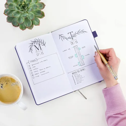 Miniatura 6 de Clever Fox Cuaderno con puntos, diario con páginas numeradas A5 5 x 8.25 pulgadas