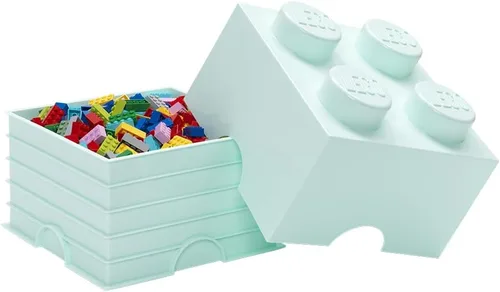 Miniatura 2 de Lego Caja de Almacenamiento Brick 4 Dif Aqua Light Blue