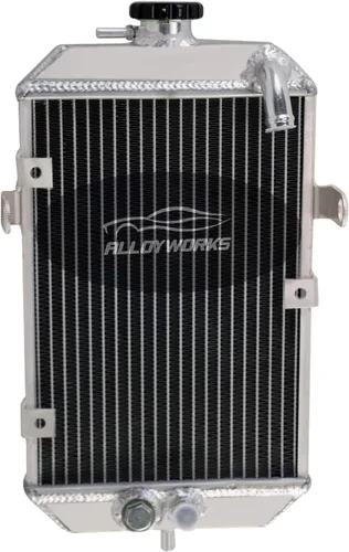 ALLOYWORKS - Radiador de aluminio completo de gran tamaño para ATV Yamaha Raptor 660 YFM660R 2001-2005 2004 2003 2002 EE. UU