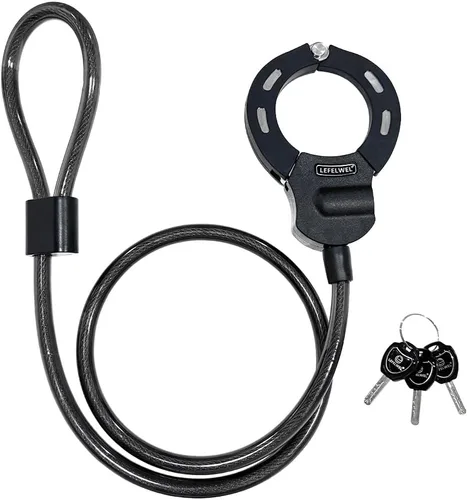 Miniatura 10 de Cerraduras de Scooter Eléctrico Antirrobo, Cerradura de Cadena de Bicicleta con Bolsa, Mejor Cerradura para Accesorios de Scooter Eléctrico Xiaomi