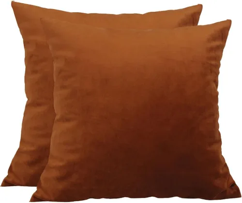 Miniatura 145 de TangDepot - Funda de almohada lisa de terciopelo, funda de cojín supersuave de lujo, muchas opciones de colores y tamaños