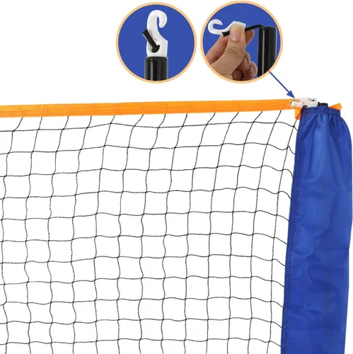 Miniatura 6 de Red de bádminton portátil de altura ajustable, red de competición para deportes para interiores y exteriores, para niños, voleibol, pickleball