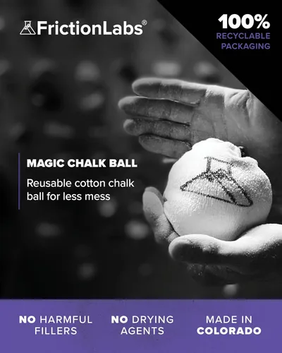 Miniatura 2 de Friction Labs Gym Chalk – Magic Ball, PRO Ball (Chalk Bag Sock) Non-Toxic Climbing Chalk for Bouldering, Gymnastics & More