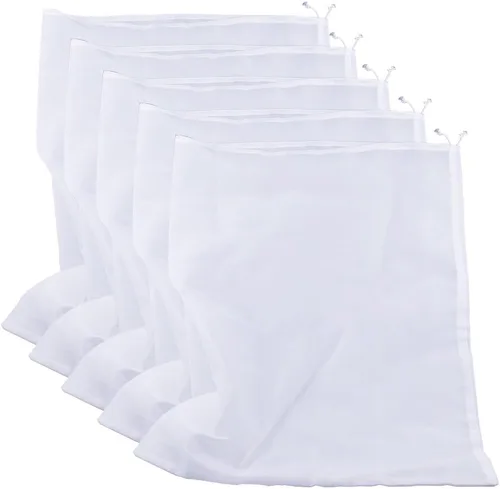 Miniatura 4 de Bolsa coladora de nailon de 75 micrones, bolsa de filtro de alimentos multiusos de grado alimenticio para leche de nueces, jugo, cerveza fría, 2