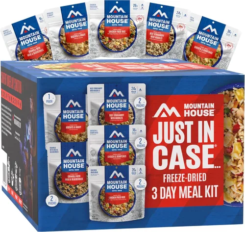 Miniatura 8 de Mountain House Emergency Meal Assortment Kits, Freeze-Dried Survival Food Kit for Disaster Preparedness & Long-Term Storage, 30-Year Shelf Life