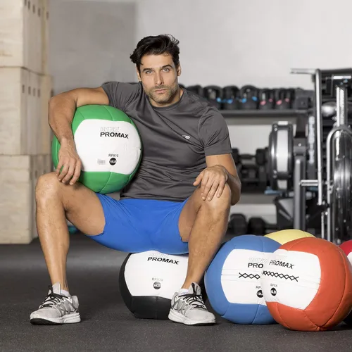 Miniatura 7 de Pelotas de gimnasio Champion Sports Rhino Promax Slam con agarre antideslizante. Pelota de ejercicio Crossfit, TRX, Pliometria, ejercicios mixtos.