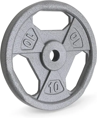 Miniatura 10 de Marcy Classic - Discos de agarre estándar de hierro fundido de 1" para entrenamiento de fuerza y levantamiento de pesas