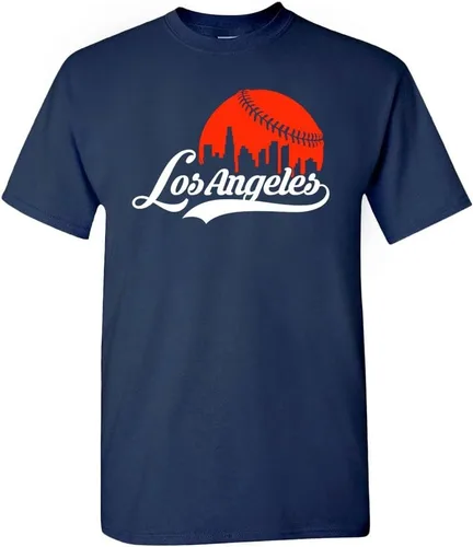 Miniatura 13 de Xtreme Apparrel Cityscape Skyline - Camiseta para hombre para fanáticos del béisbol Miami - Camisa negra