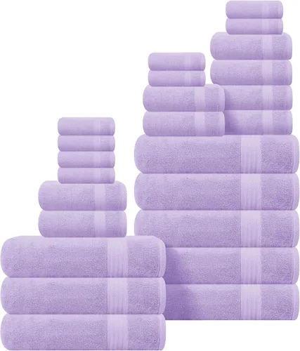 Miniatura 106 de GLAMBURG - Juego de 12 toallas faciales ultrasuaves de 13 x 13 pulgadas, 100% algodón, duraderas y altamente absorbentes, ideales para baño, cocina