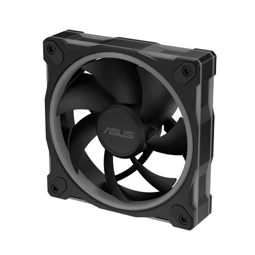 Miniatura 14 de ASUS Prime MR120 ARGB Fan Negro Paquete Triple, Marco Extra Grueso de 28mm, Silencioso, Enfriamiento de Alto Rendimiento con Control PWM, 20 LEDs