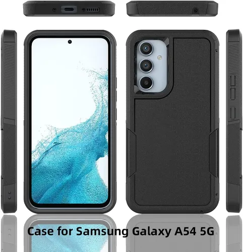 Miniatura 24 de Jeylly Compatible con Samsung Galaxy A22 5G Funda, Funda Samsung A22 5G con 2pcs protectores de pantalla de vidrio templado