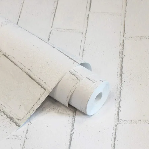 Miniatura 9 de Tempaper Papel tapiz extraíble de ladrillo lavado blanco, 20.5 x 16.5 pies, fabricado en los Estados Unidos