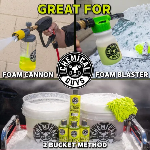 Miniatura 6 de Chemical Guys Jabón de Espuma para Lavado de Auto Citrus Wash & Gloss - Fórmula de Alta Espuma para Cañones de Espuma, Pistolas de Espuma o Lavados