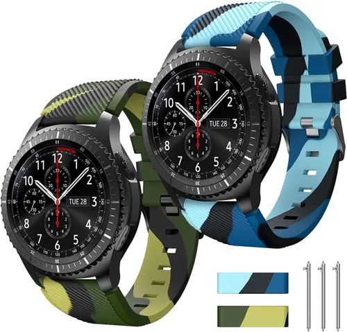 Miniatura 13 de Correa de reloj de 0.866 pulgadas compatible con Samsung Galaxy Watch 3 de 1.772 pulgadas/Galaxy Watch 1.811 pulgadas/Gear S3 Frontier/Classic