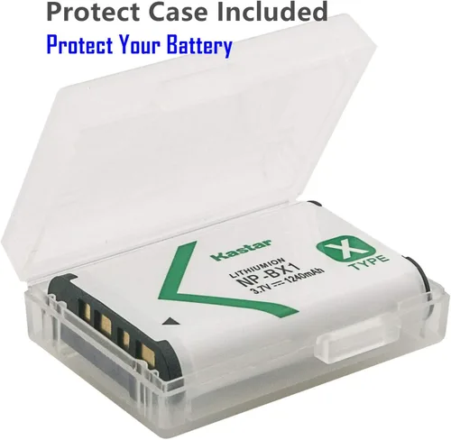 Miniatura 2 de Kastar Paquete de 1 batería de repuesto NP-BX1 para Sony HDR-CX440, HDR-GW66, HDR-GWP88, HDR-MV1, HDR-PJ240, HDR-PJ240E, HDR-PJ270, HDR-PJ270E