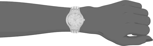 Miniatura 4 de Bulova Crystal Pave 3-Hand Quartz Slim Case Watch