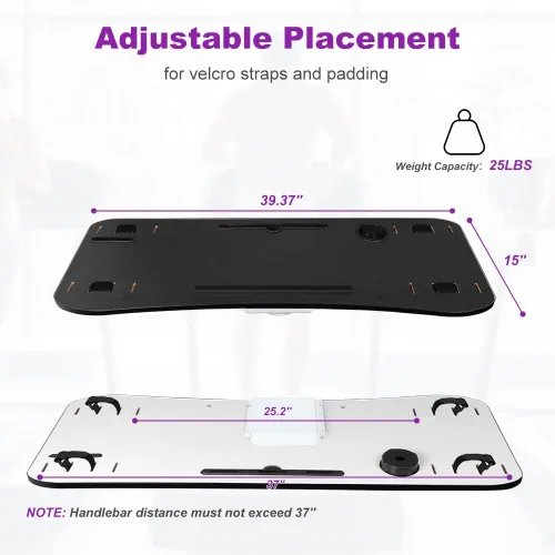 Miniatura 4 de KELIXU 39" Treadmill Desk Attachment, Universal Walking Laptop Holder Desk Ergonomic Platform Workstation for Treadmill with Cup Holder