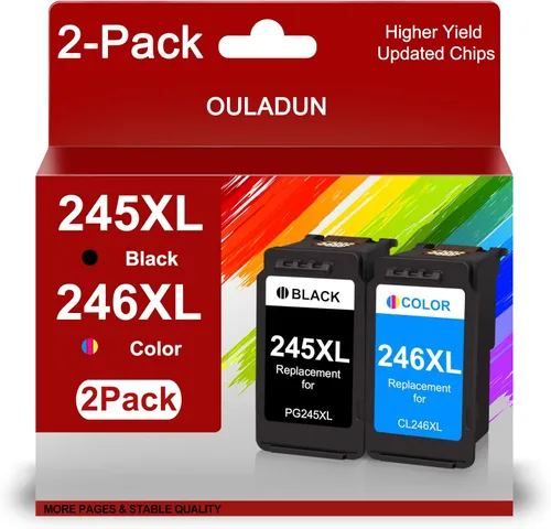 PG-245XL/CL-246XL Combo Pack Reemplazo para Canon 245XL 246XL Cartucho de tinta para impresora Pixma TR4520 TR4522 TS3122 TS3322 MG2522 MX490 MX492