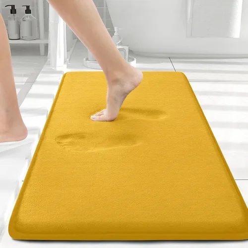 Miniatura 100 de Smiry Tapetes de Baño de Espuma Viscoelástica 36 x 24 pulgadas, Tapetes de Baño Extra Suaves y Absorbentes, Alfombra Antideslizante Lavable