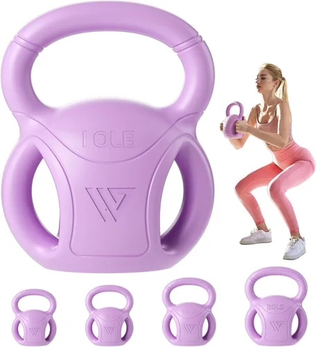 RUNWE - Mancuernas rusas de 3 asas, peso para mujeres, opciones de 5, 10, 15 y 20 libras para giros rusos, ejercicio abdominal, levantamiento de