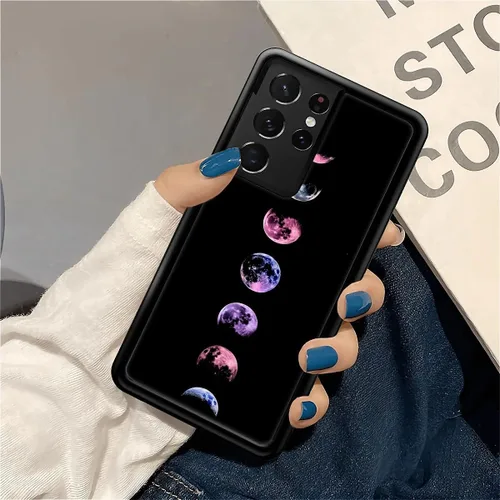 Miniatura 7 de CARLOCA Funda para Samsung Galaxy S22 Ultra, Full Moon Change S22 Ultra para hombres, mujeres, niños y niñas, TPU suave antiarañazos, a prueba