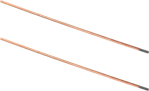 Auniwaig 2 piezas de 0.16 pulgadas x 14 pulgadas, carbono recubierto de cobre, varillas de carbono con recubrimiento de cobre electrodo