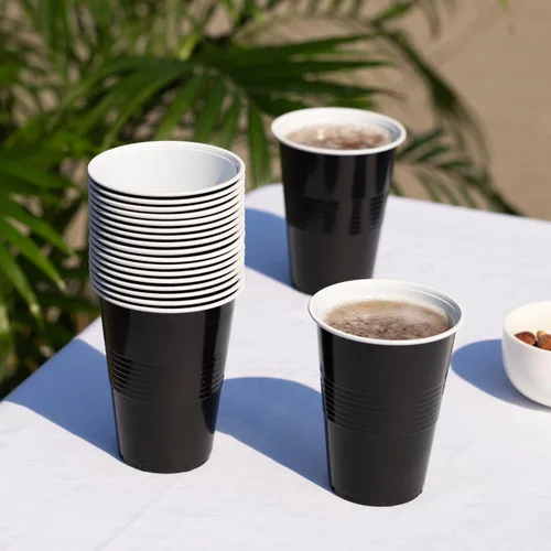 Miniatura 7 de TRUE Vasos de plástico para cócteles, refrescos, café helado, té helado, pong de cerveza, vasos desechables para fiesta de cumpleaños, noches