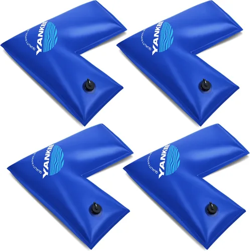 Yankee - Pesas de piscina – Tubos de agua de esquina, bolsas de agua para cubiertas de suelo recto, 23.6 x 11.8 pulgadas, pesos de cubierta de