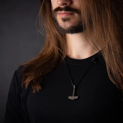 Miniatura 13 de Baldur Jewelry - Collar de martillo Thors Mjölnir - Colgante de martillo de Thor nórdico vikingo joyería vikingo - Collar Thor - Regalos Thor